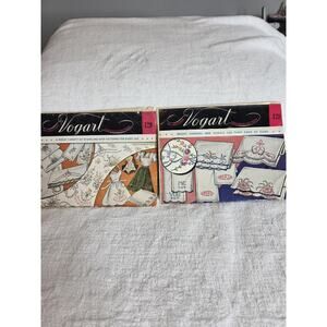Vintage Vogart Transfer Patterns #s 128 & 129 Some Have Been Cut